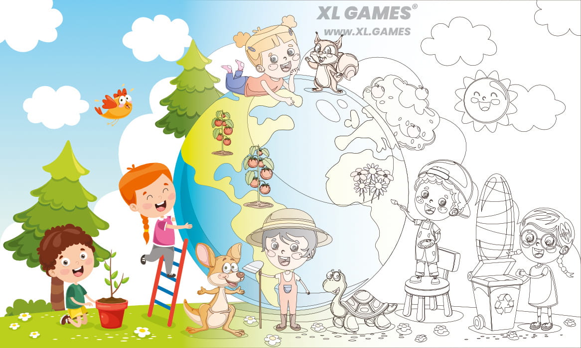 duża kolorowanka XXL